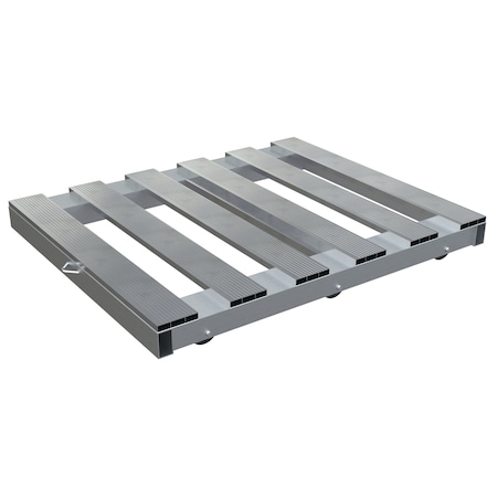 Vestil 42x48 Alum Dolly Pallet Top 4K DOL-PT-4248-6NT